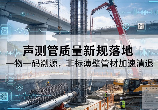 芜湖声测管质量新规落地，一物一码溯源，非标薄壁管材加速清退