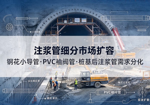 芜湖注浆管细分市场扩容，隧道钢花小导管、PVC 袖阀管、桩基后注浆管需求分化